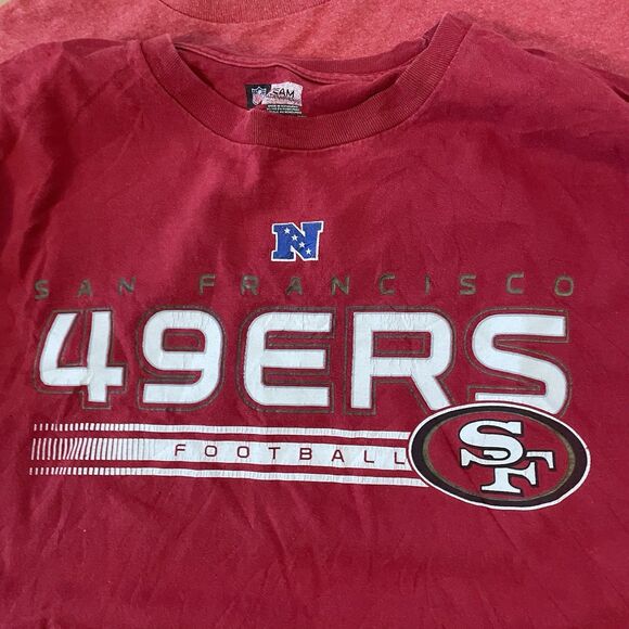 2pc San Francisco 49ers Long Sleeve T Shirts Bundle Red Mens 2xl Football Lot - Picture 4 of 7